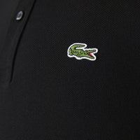 L.12.12 Fitted polo shirt in small piqué - Black