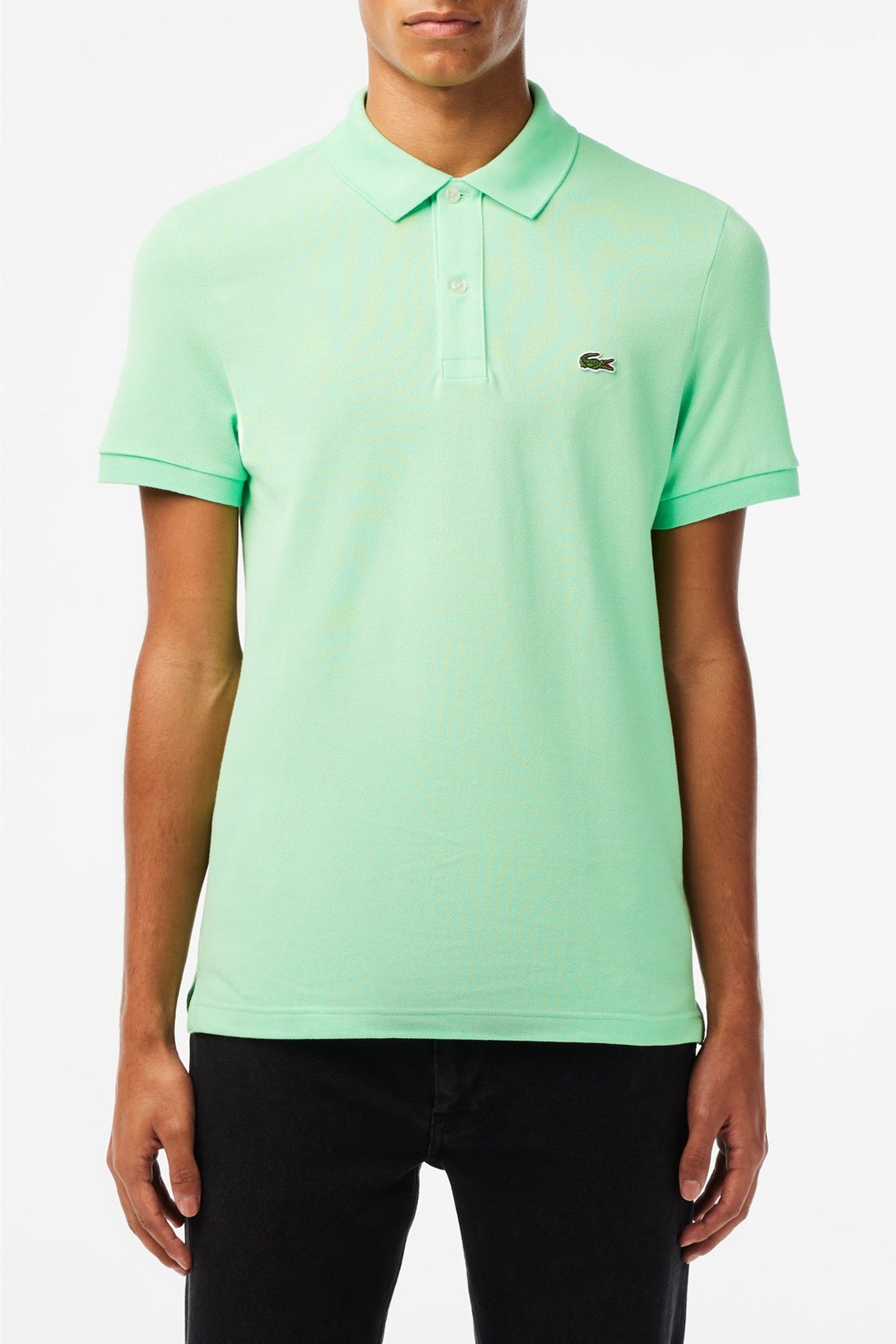 Polo L.12.12 ajusté en petit piqué - Ash