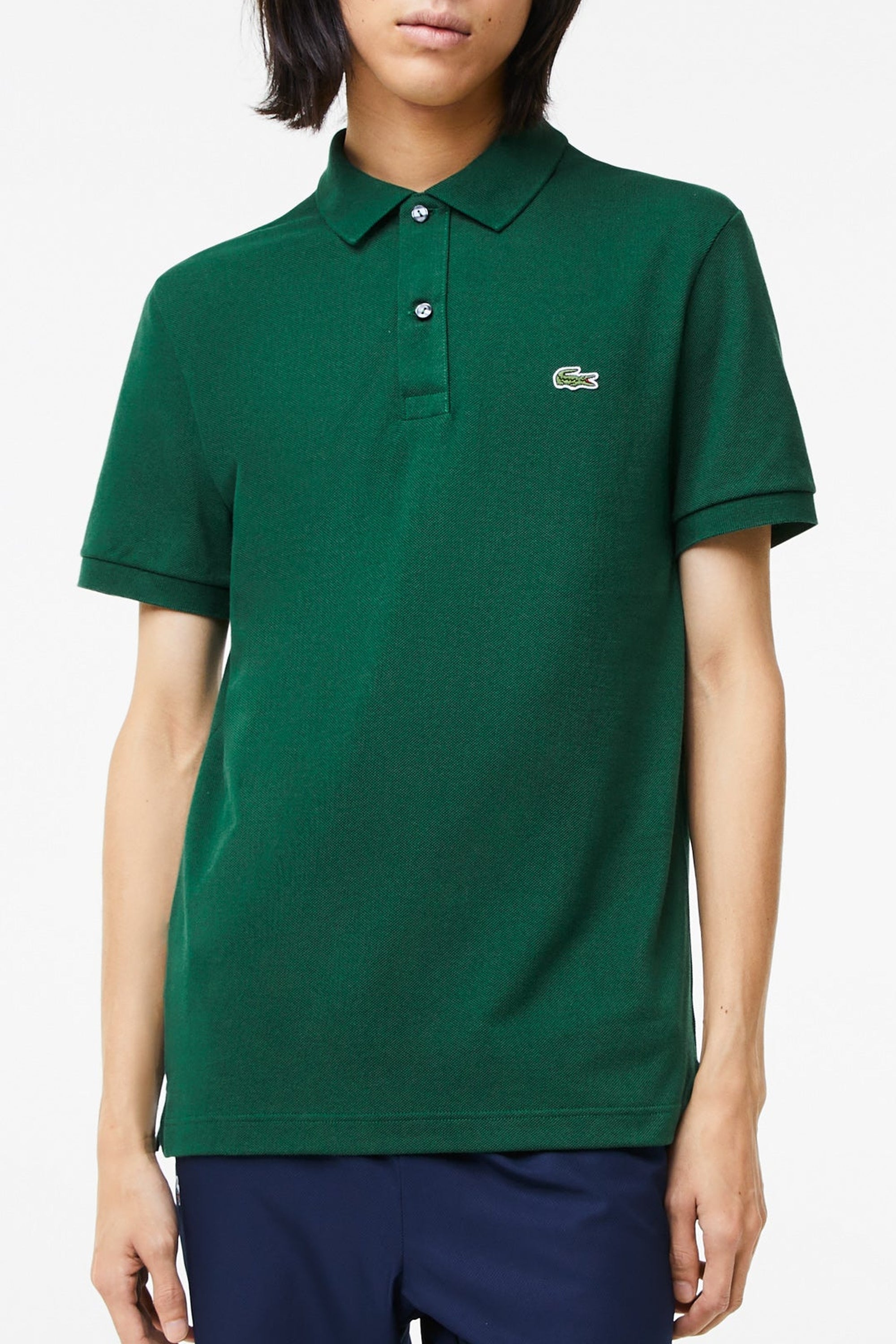 Polo L.12.12 ajusté en petit piqué - Vert