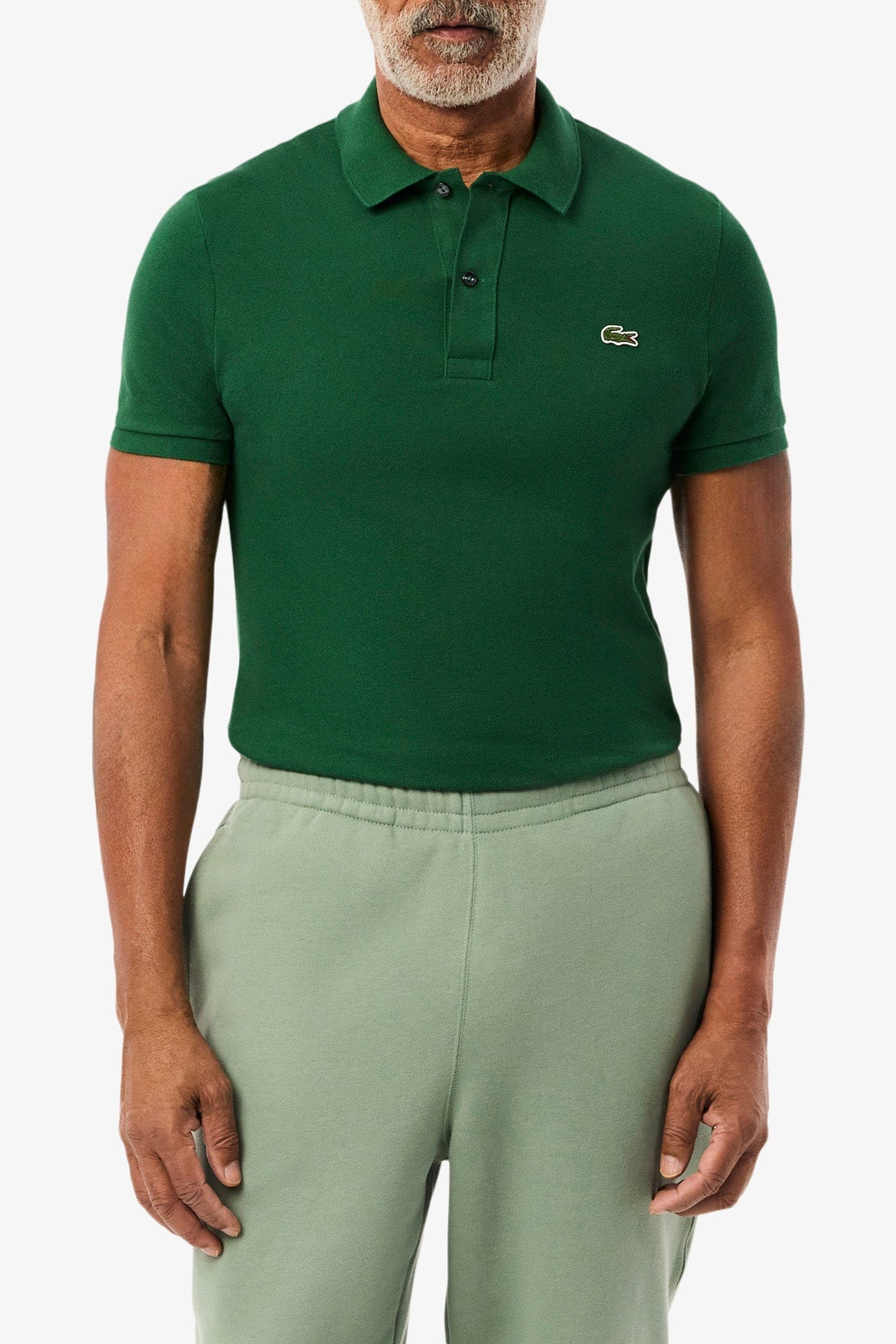 Polo L.12.12 ajusté en petit piqué - Vert