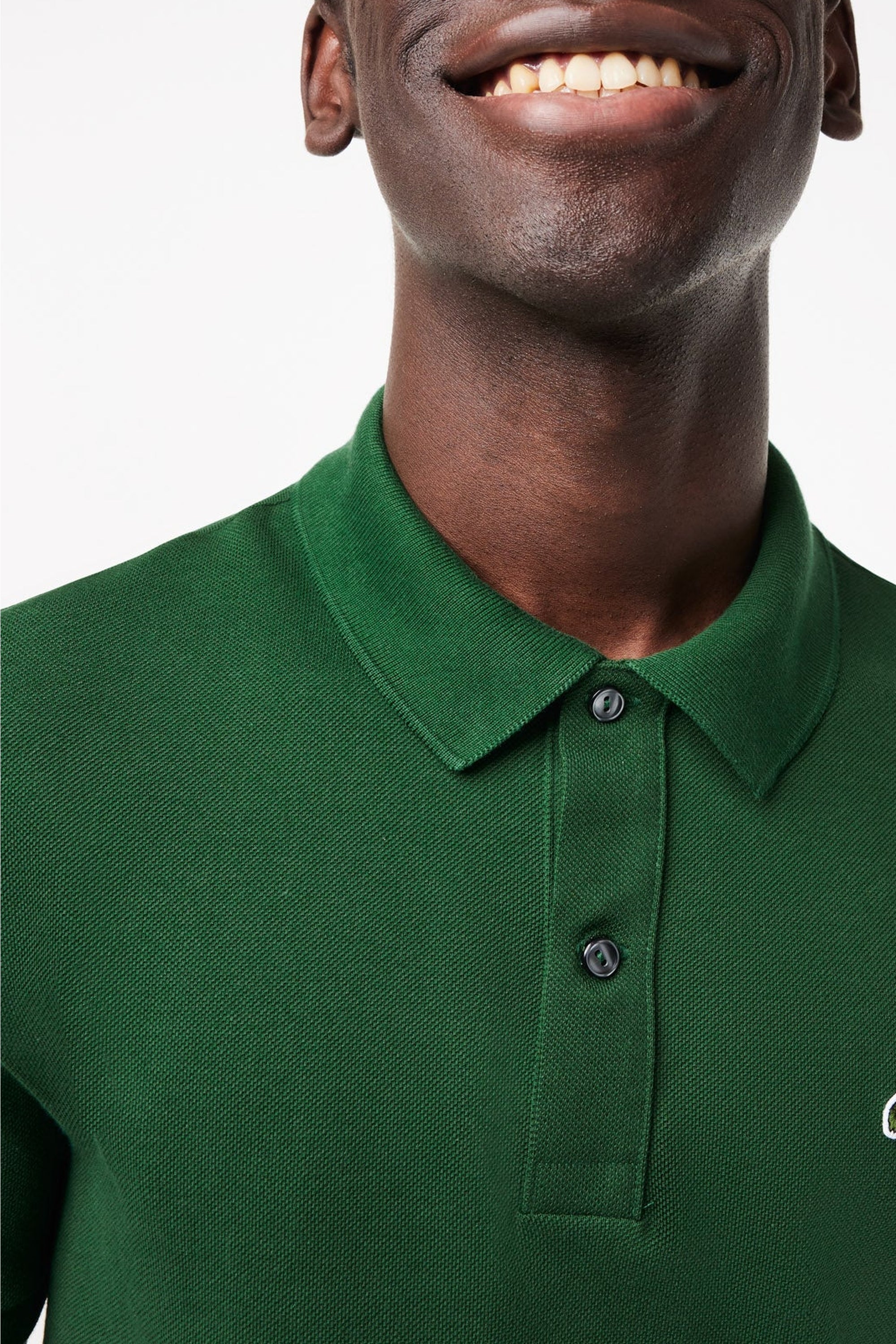 Polo L.12.12 ajusté en petit piqué - Vert
