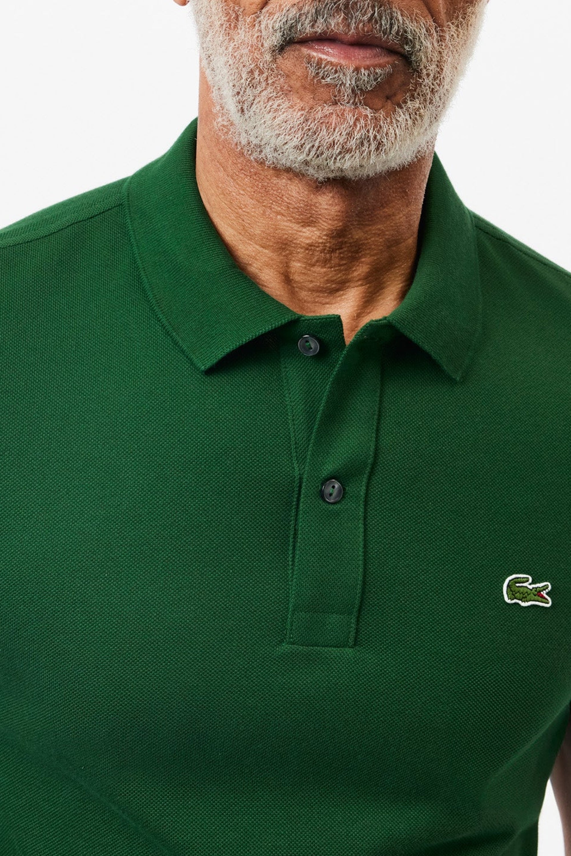 Polo L.12.12 ajusté en petit piqué - Vert