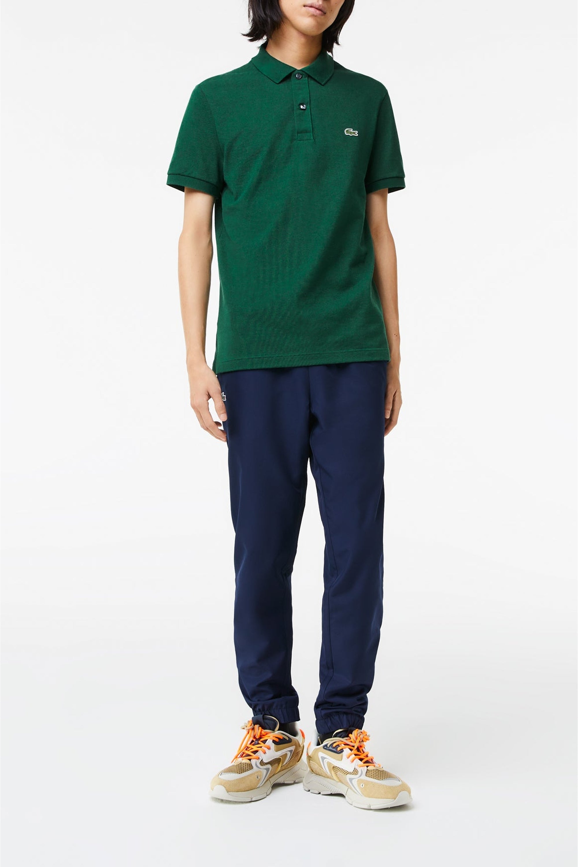 Polo L.12.12 ajusté en petit piqué - Vert