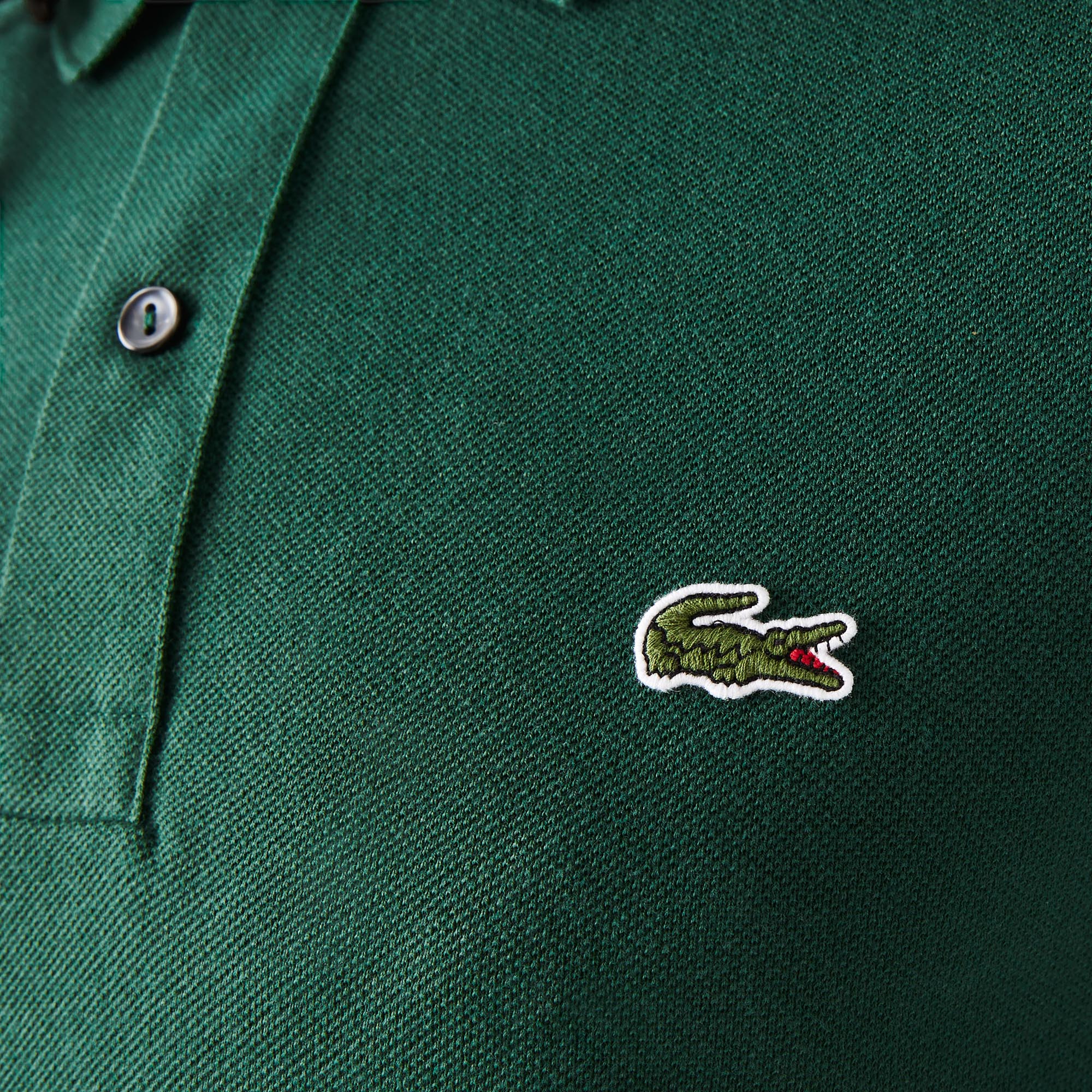 Polo L.12.12 ajusté en petit piqué - Vert