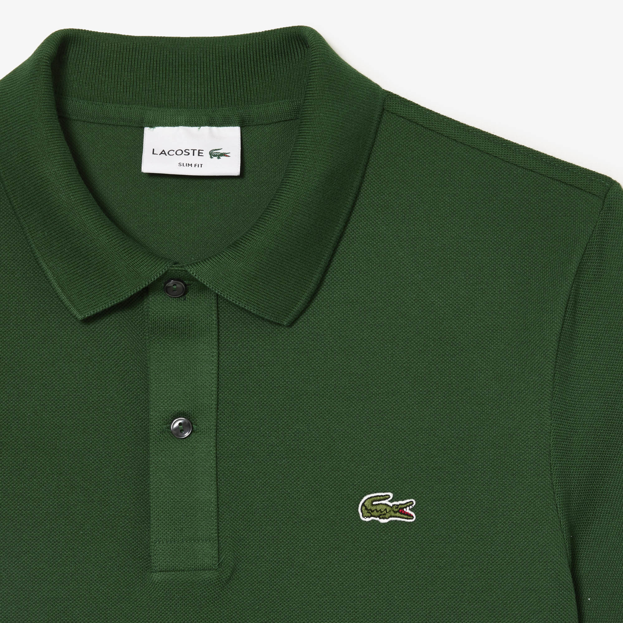 Polo L.12.12 ajusté en petit piqué - Vert