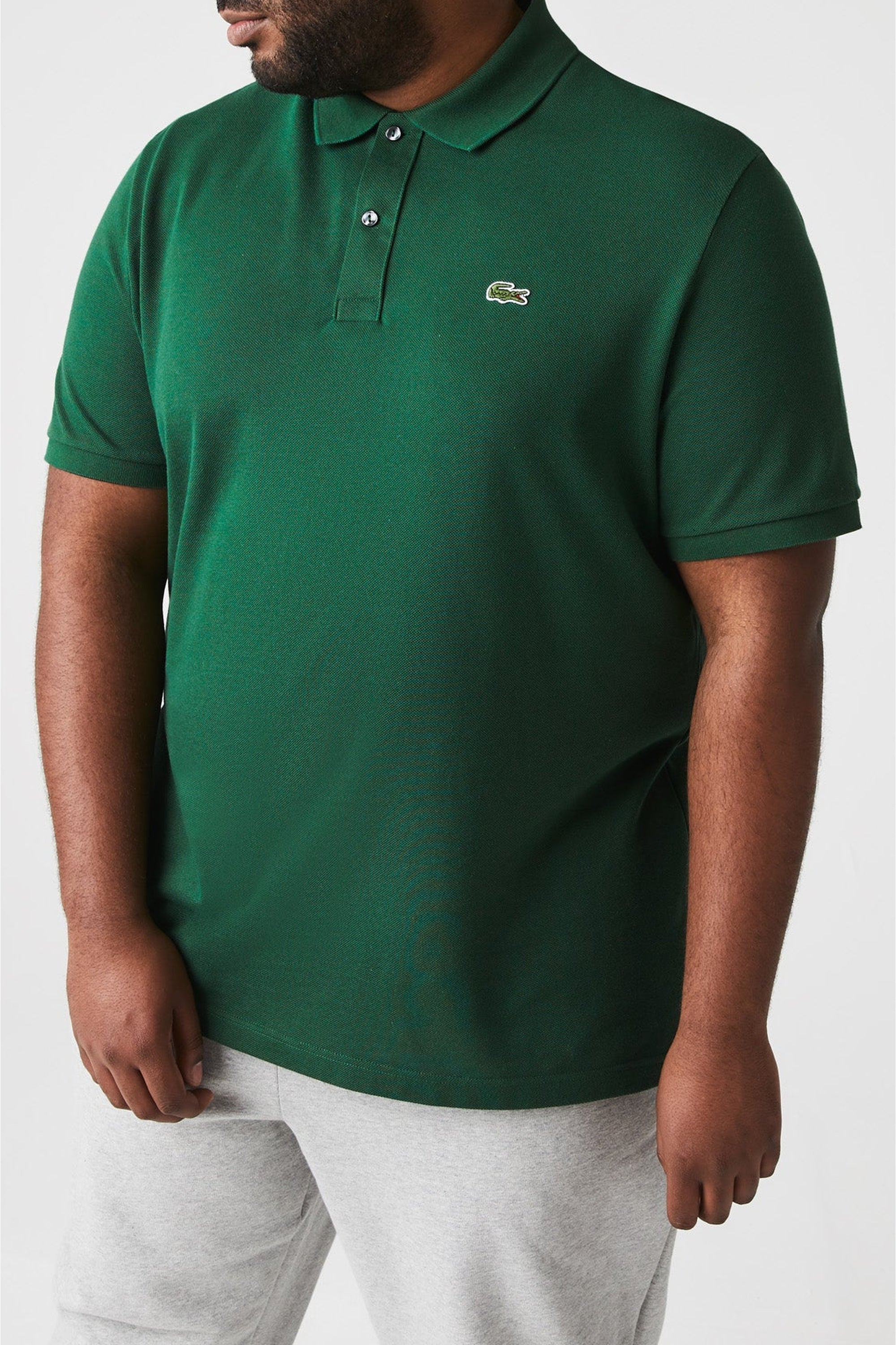 Polo L.12.12 ajusté en petit piqué - Vert