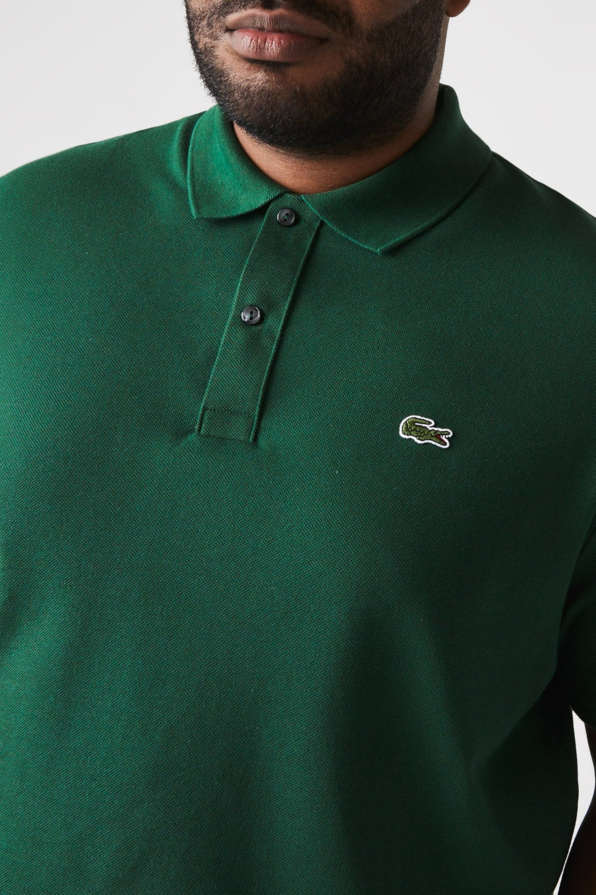 Polo L.12.12 ajusté en petit piqué - Vert