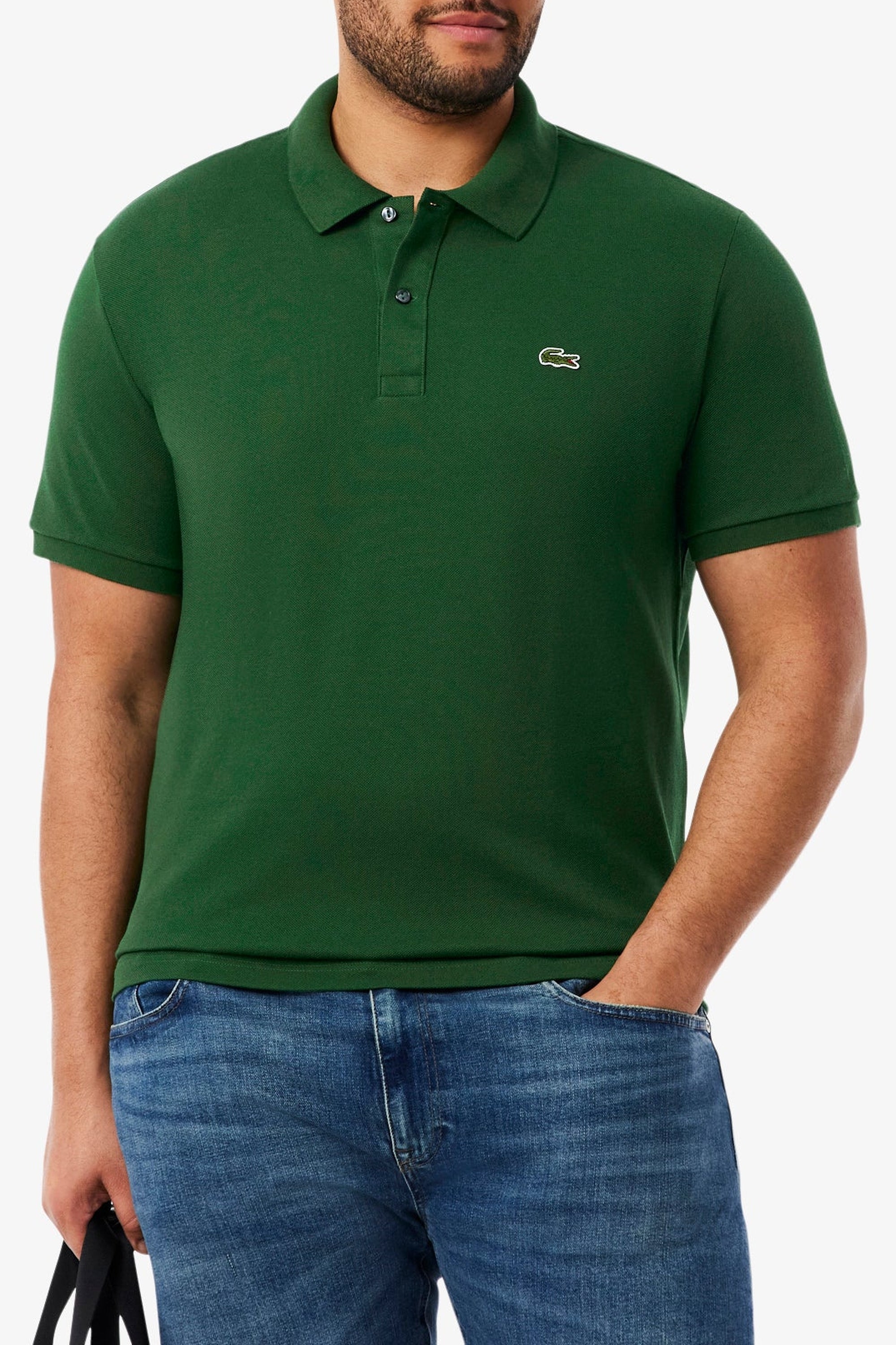 Polo L.12.12 ajusté en petit piqué - Vert
