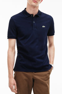 Polo L.12.12 ajusté en petit piqué - Marine
