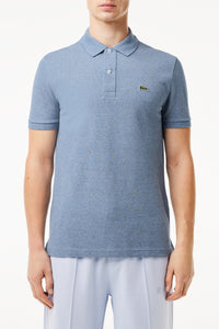 Polo L.12.12 ajusté en petit piqué - Bleu Indigo Clair