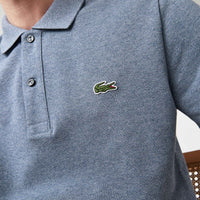Polo L.12.12 ajusté en petit piqué - Bleu Indigo Clair