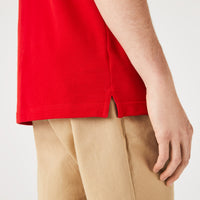 L.12.12 Fitted polo shirt in small piqué - Red