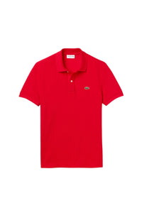 L.12.12 Fitted polo shirt in small piqué - Red