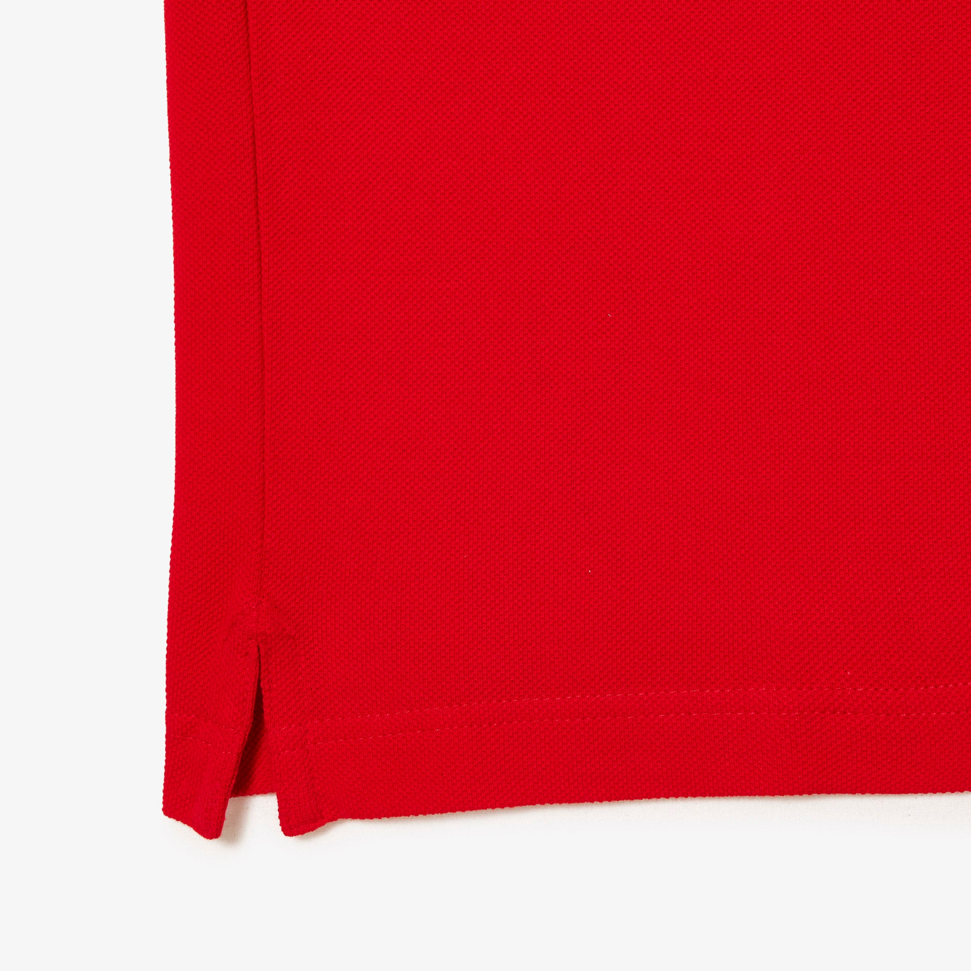 L.12.12 Fitted polo shirt in small piqué - Red