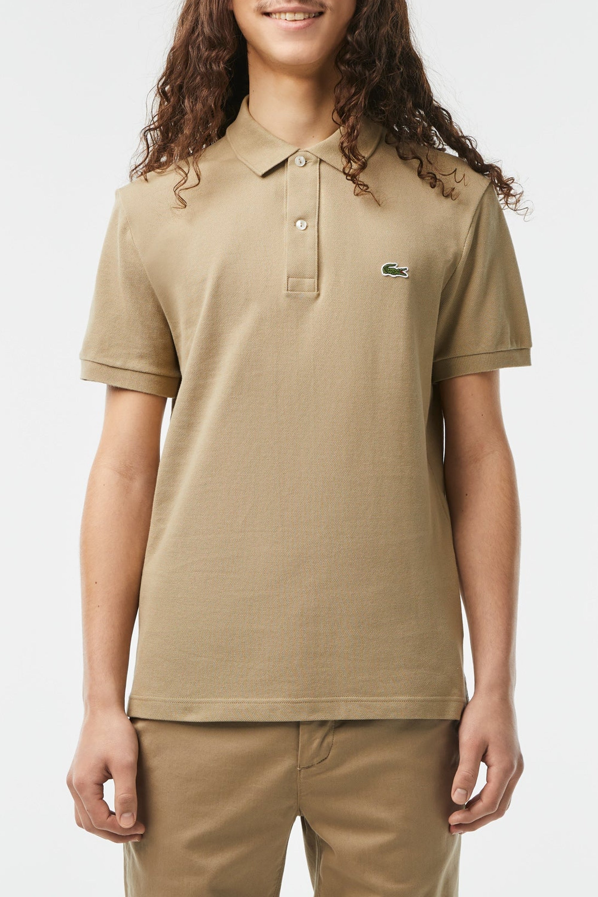 Polo L.12.12 ajusté en petit piqué - Lion