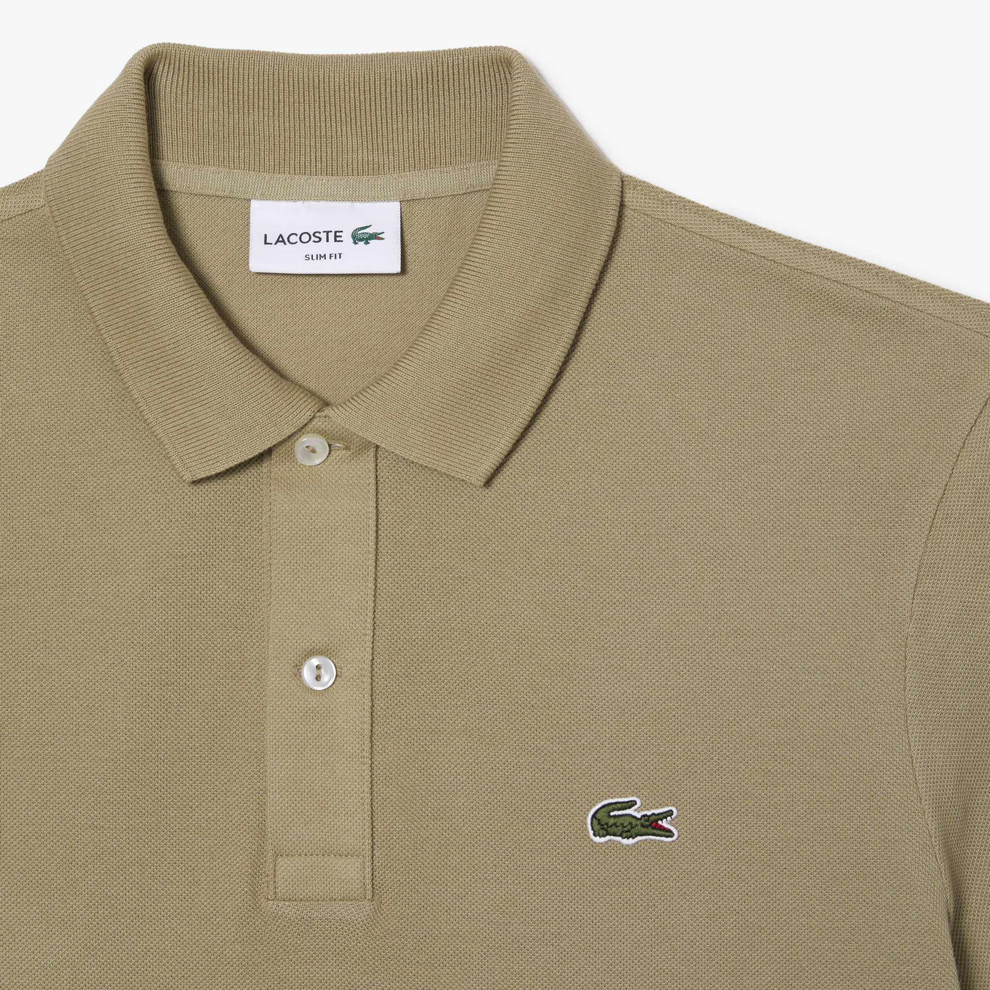 L.12.12 polo shirt in small pique - Lion