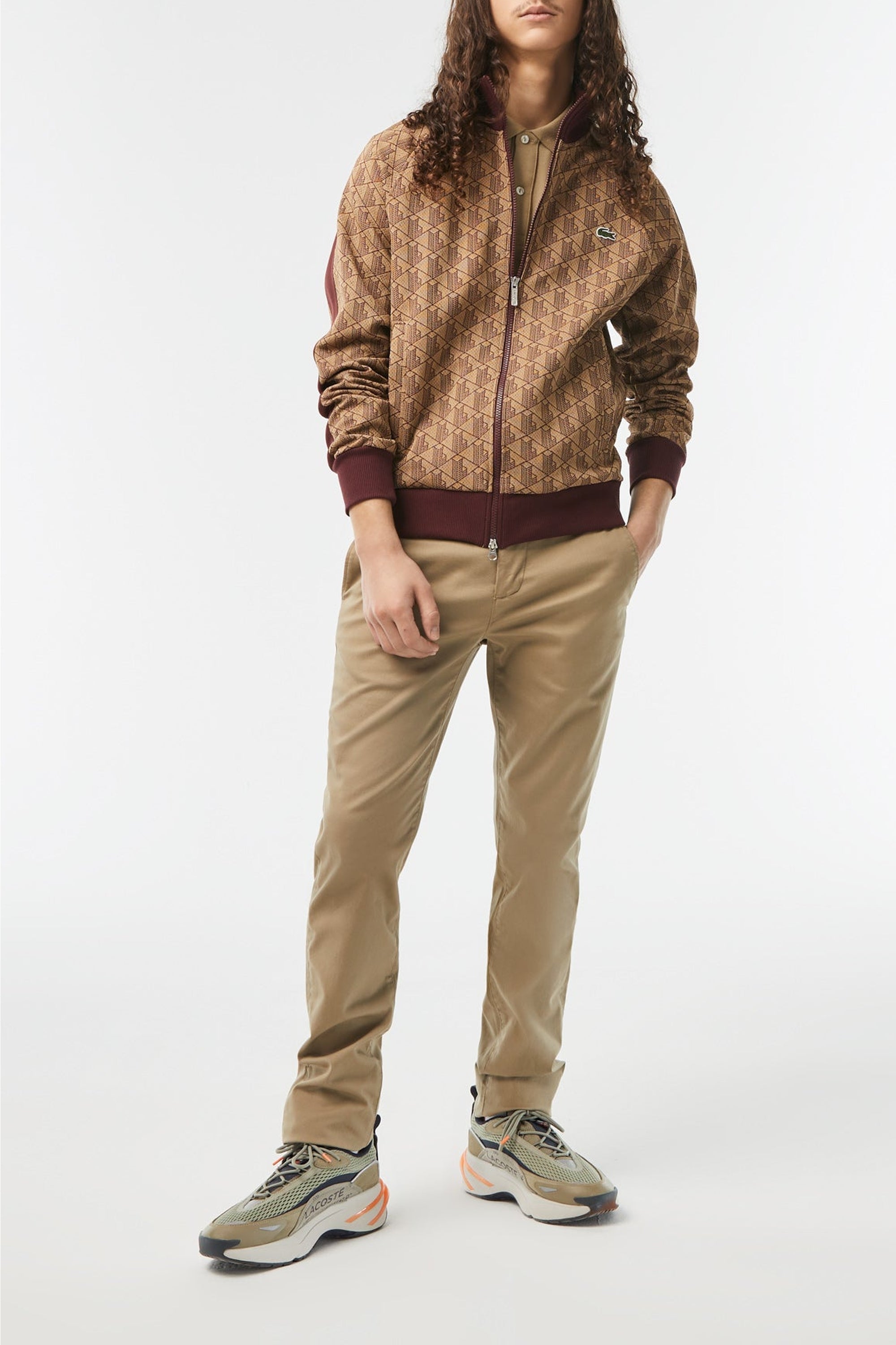 L.12.12 polo shirt in small pique - Lion