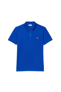 Polo L.12.12 ajusté en petit piqué - Lazuli