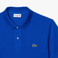 Polo L.12.12 ajusté en petit piqué - Lazuli