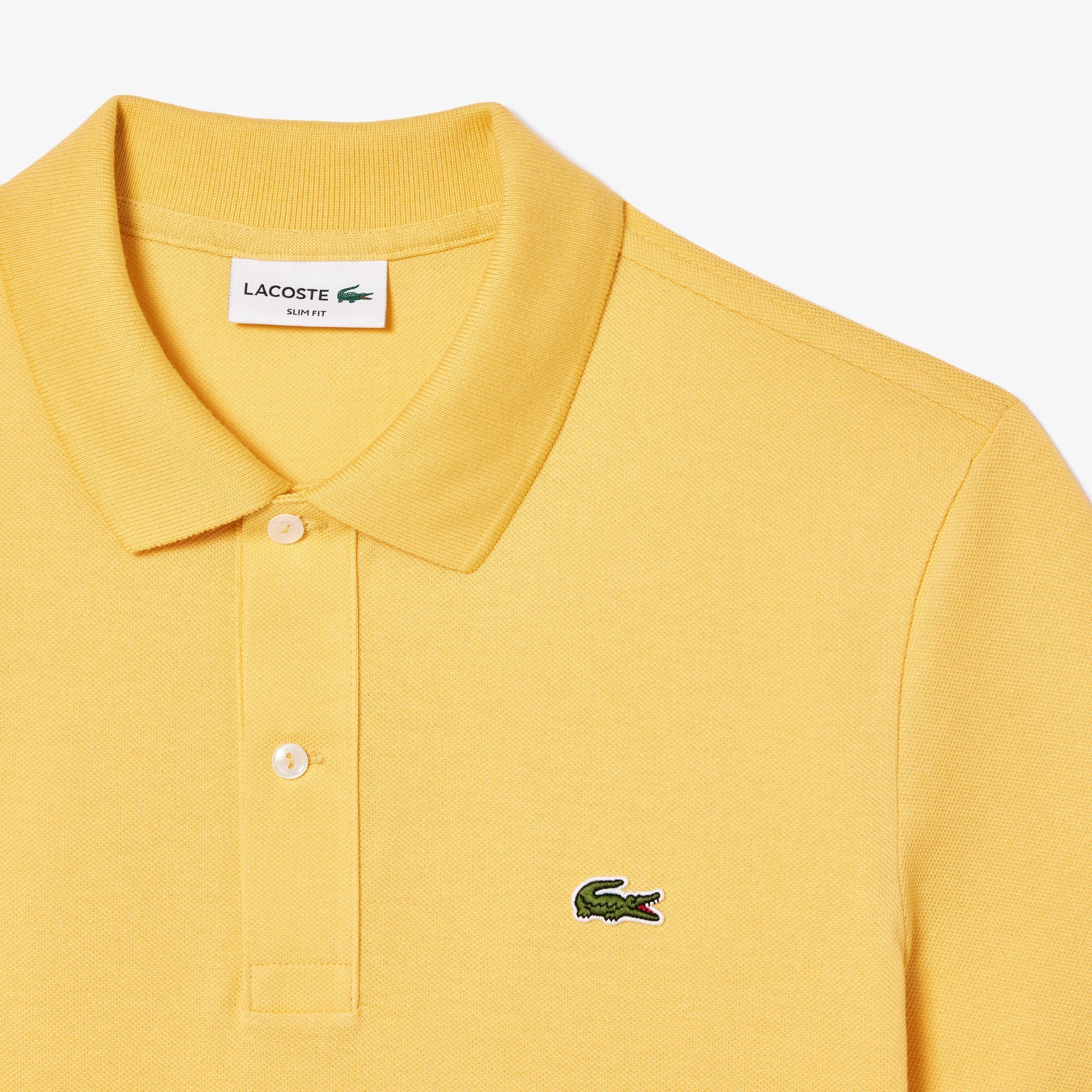 Polo L.12.12 ajusté en petit piqué - Cornsilk