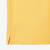 L.12.12 fitted polo shirt in small pique - Cornsilk