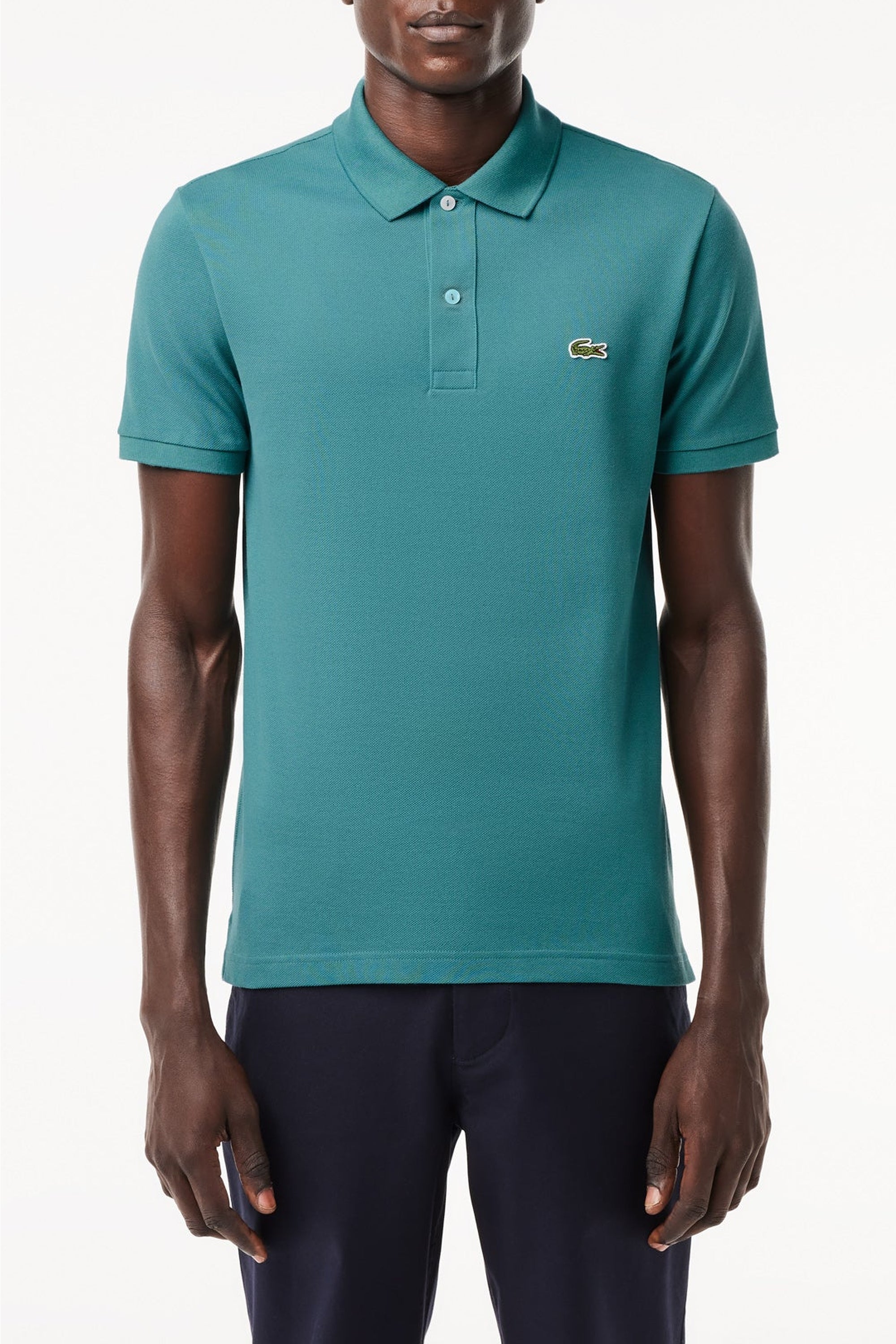 Polo L.12.12 ajusté en petit piqué - Hydro