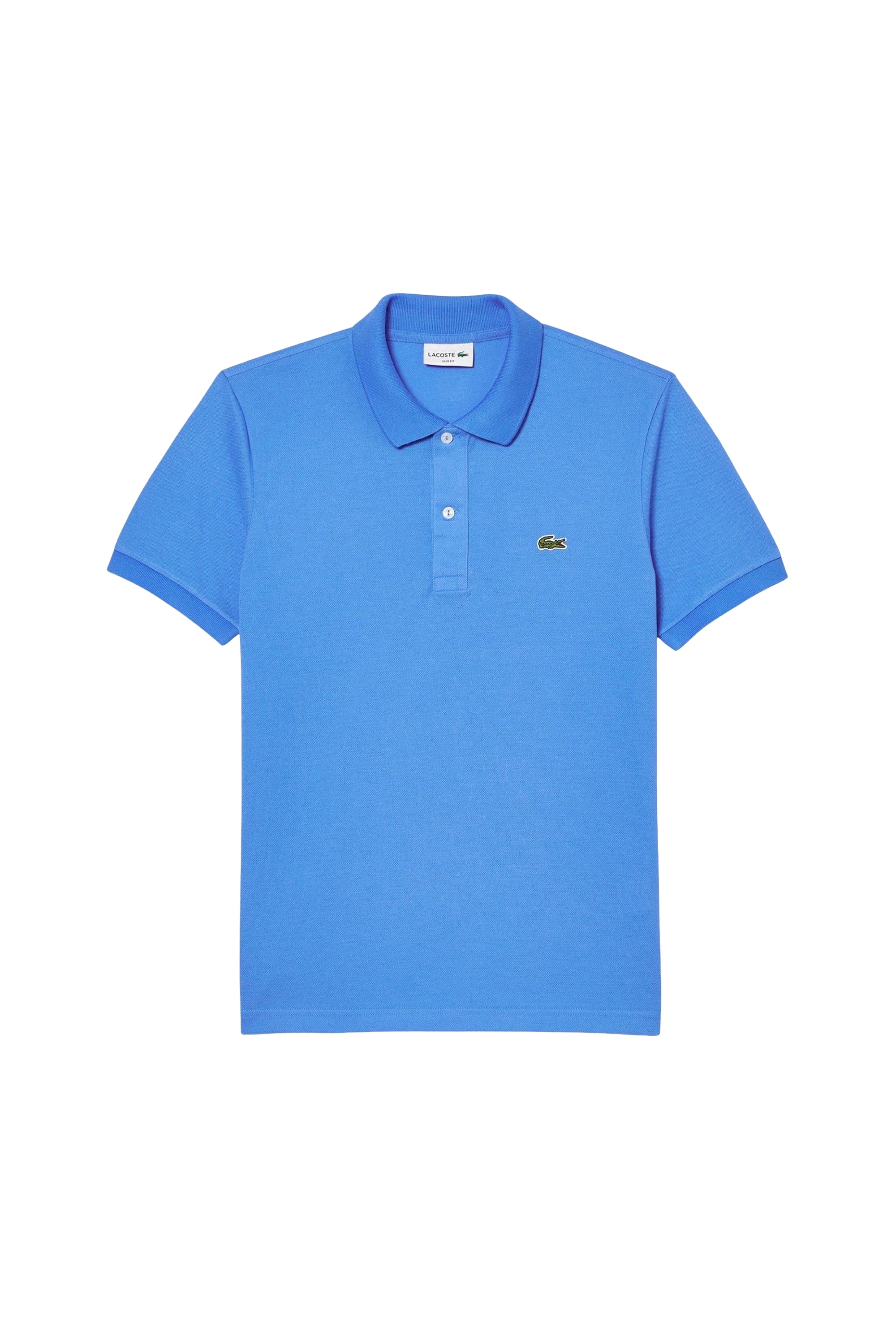 L.12.12 Fitted polo shirt in small pique - Aérien