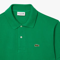 L.12.12 Fitted polo shirt in small pique - Fluorine