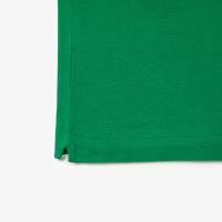 L.12.12 Fitted polo shirt in small pique - Fluorine