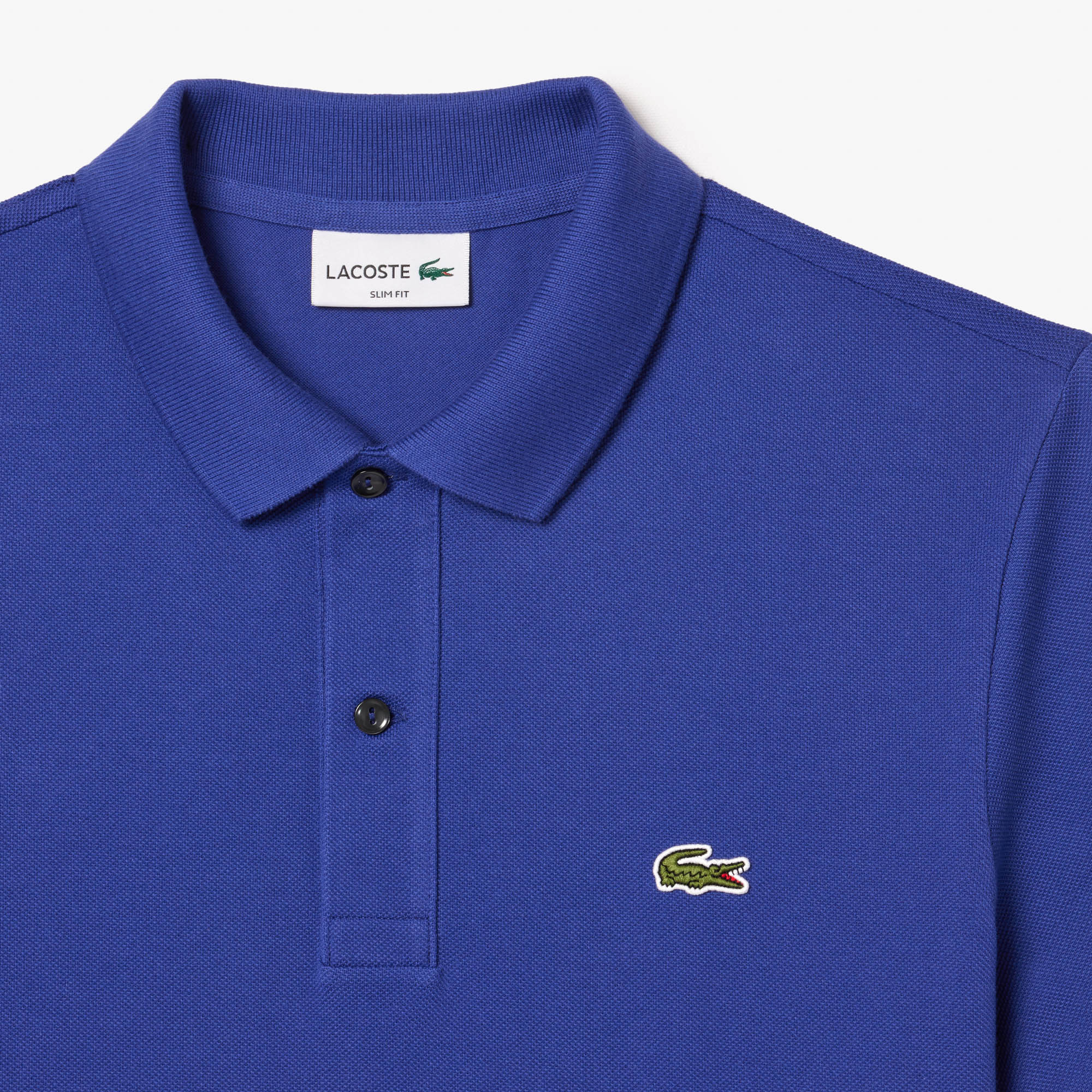 L.12.12 fitted polo shirt in small pique - Muscari