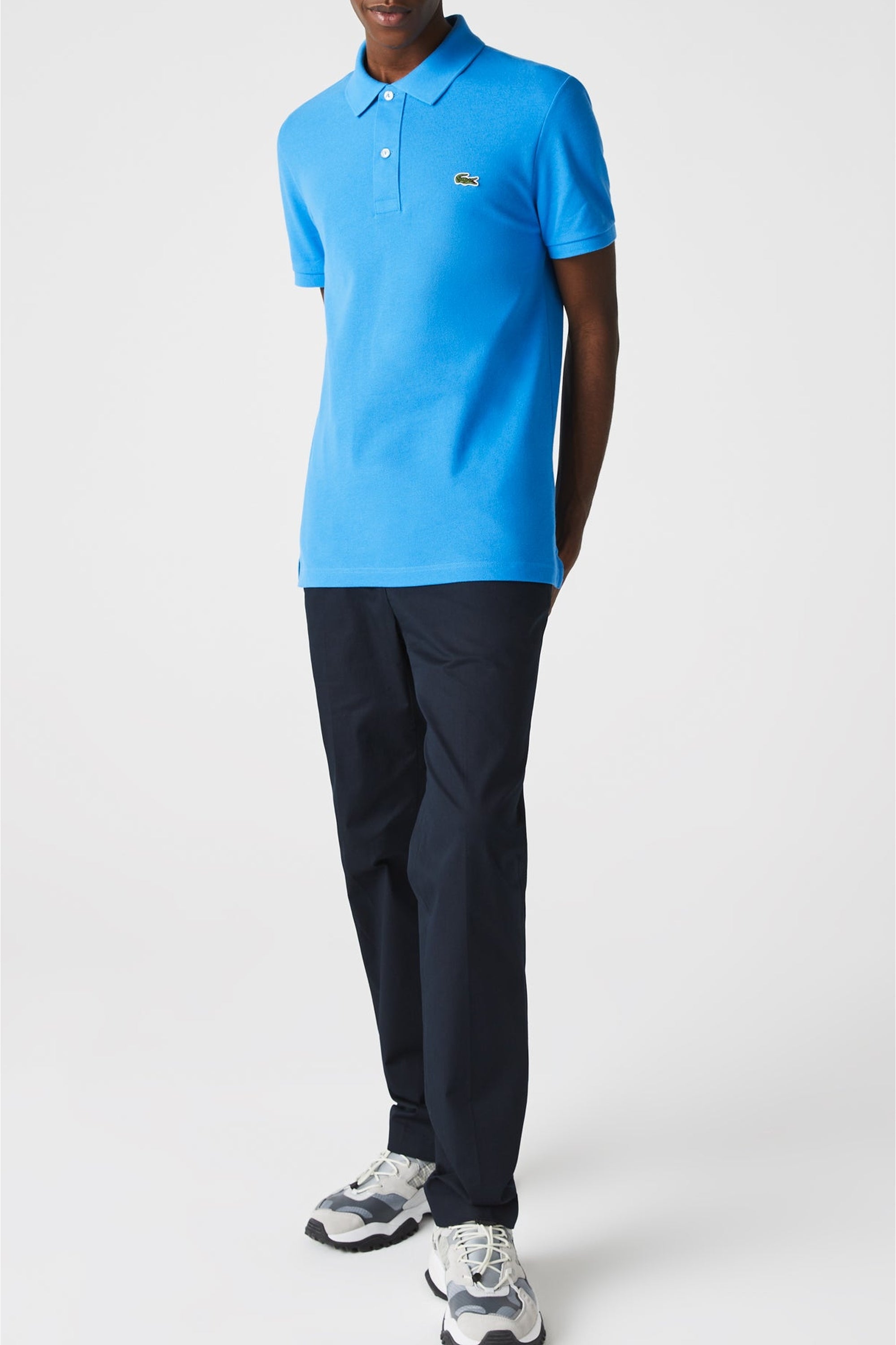 L.12.12 polo shirt in small pique - Ibiza