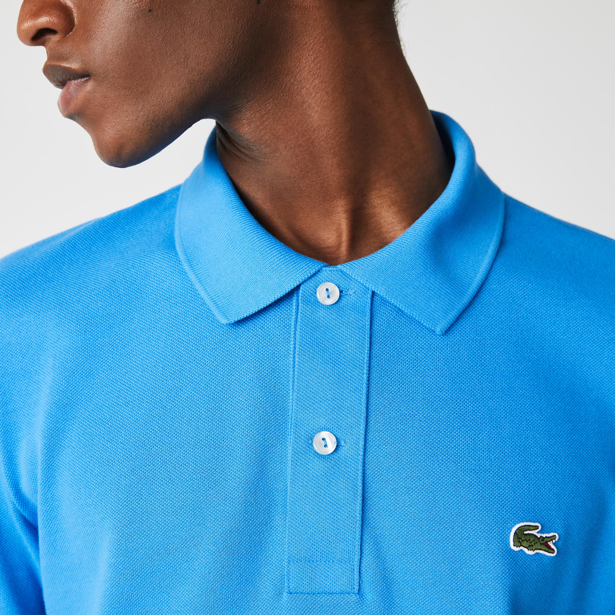 L.12.12 polo shirt in small pique - Ibiza