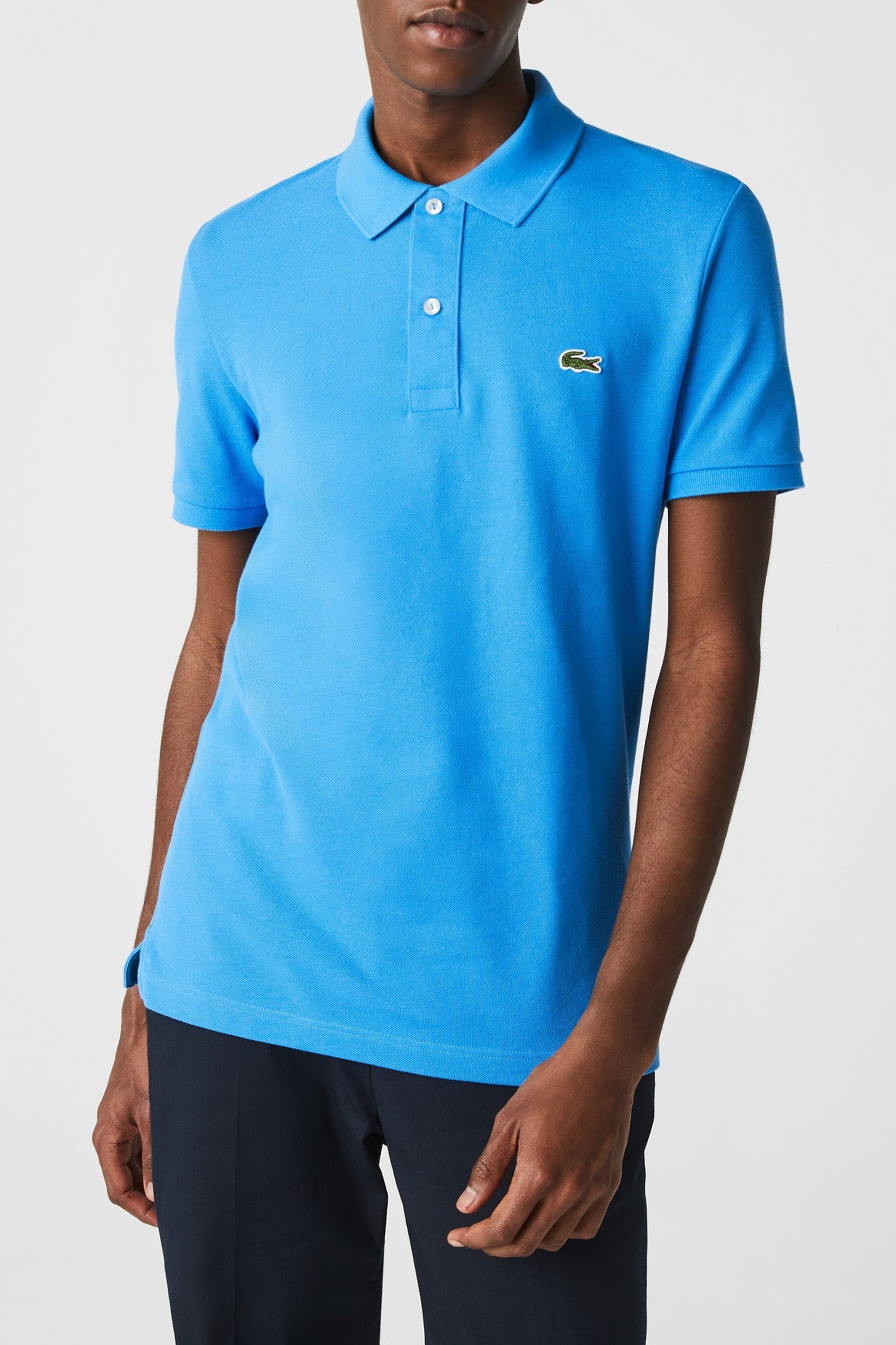 L.12.12 polo shirt in small pique - Ibiza