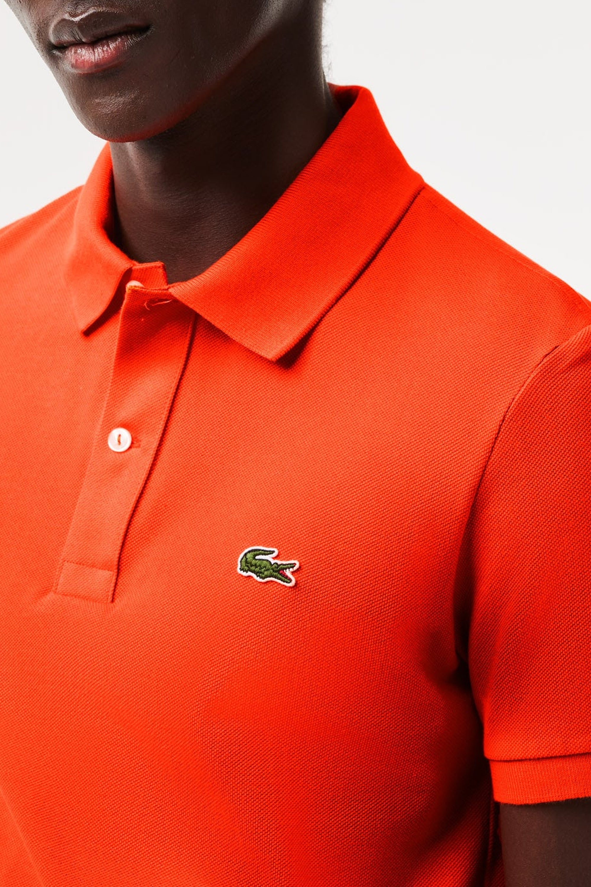 L.12.12 polo shirt in small pique - Sunrise