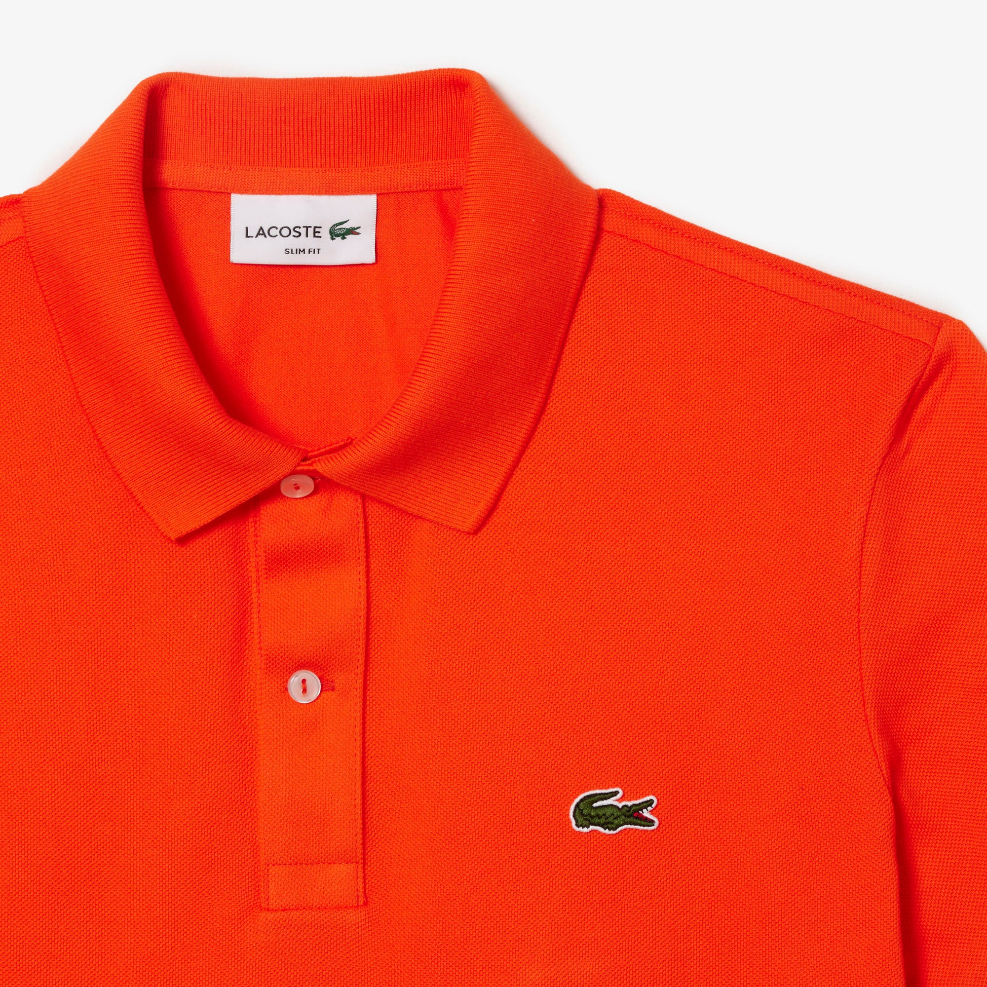 L.12.12 polo shirt in small pique - Sunrise