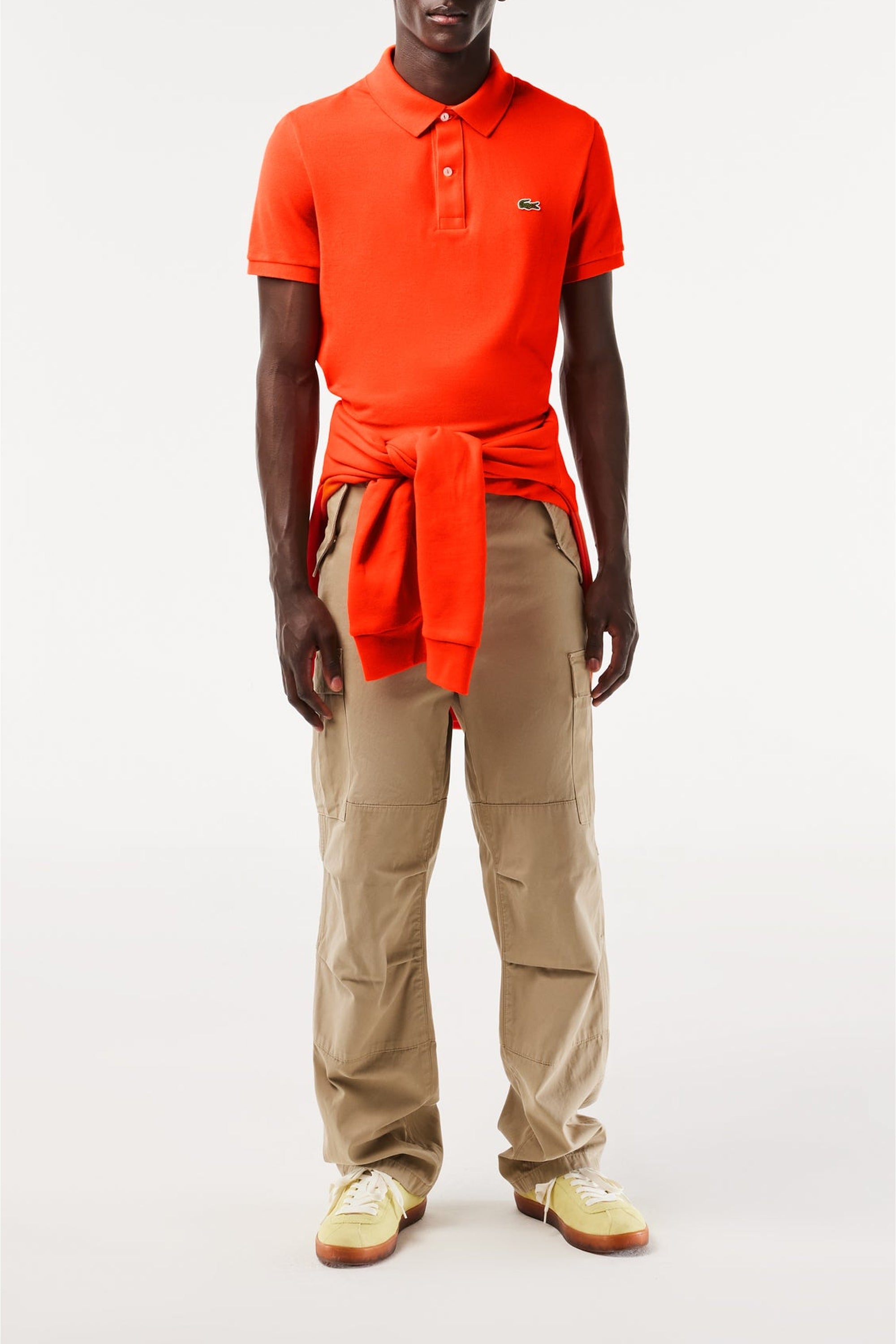 Polo L.12.12 ajusté en petit piqué - Sunrise