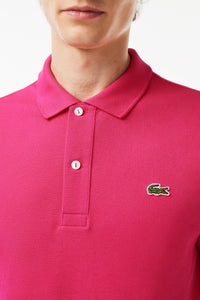 L.12.12 Fitted polo shirt in small pique - Spinelle