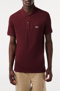 L.12.12 Fitted polo shirt in small pique - Vigne Chiné