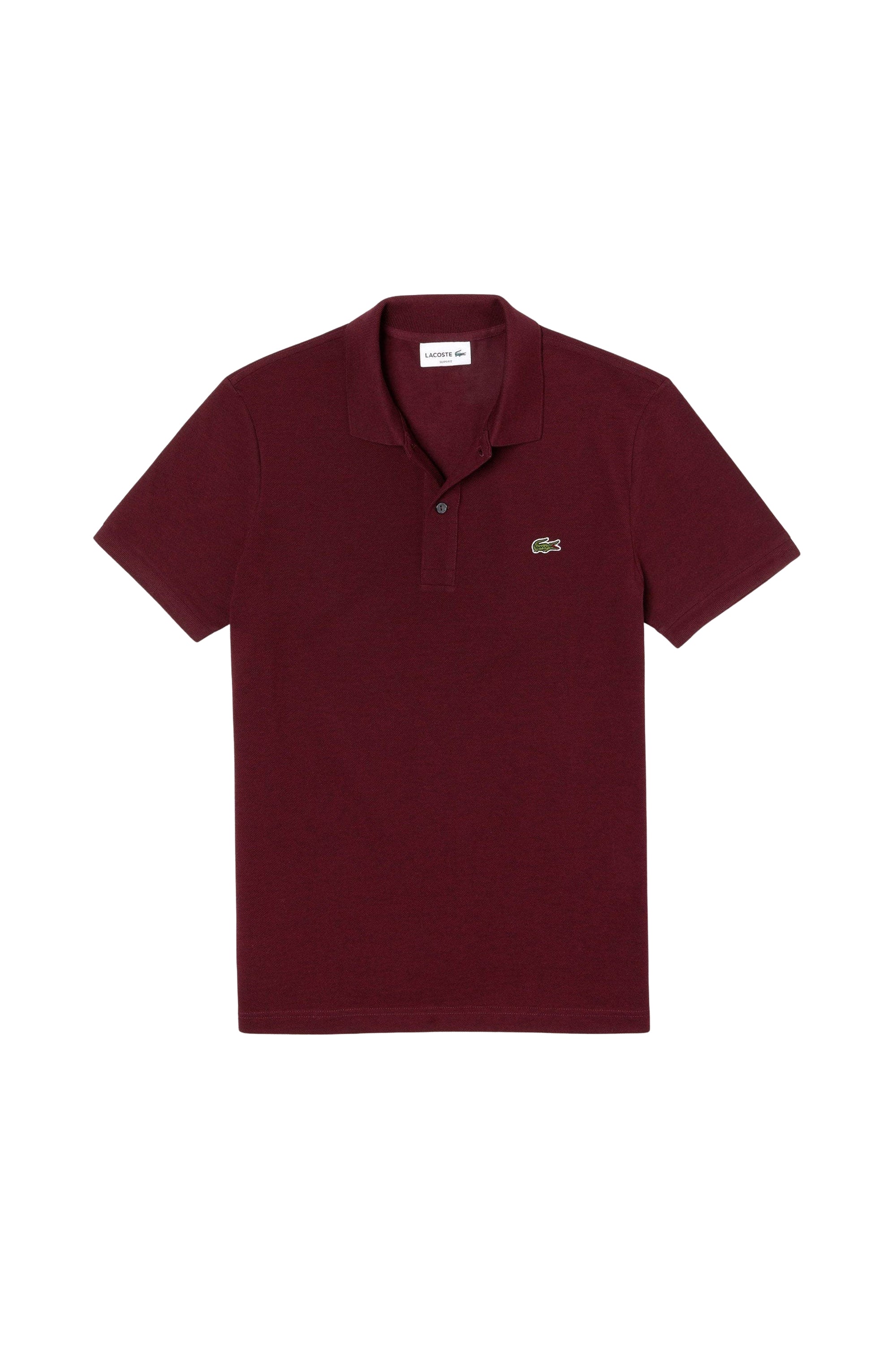 L.12.12 Fitted polo shirt in small pique - Vigne Chiné