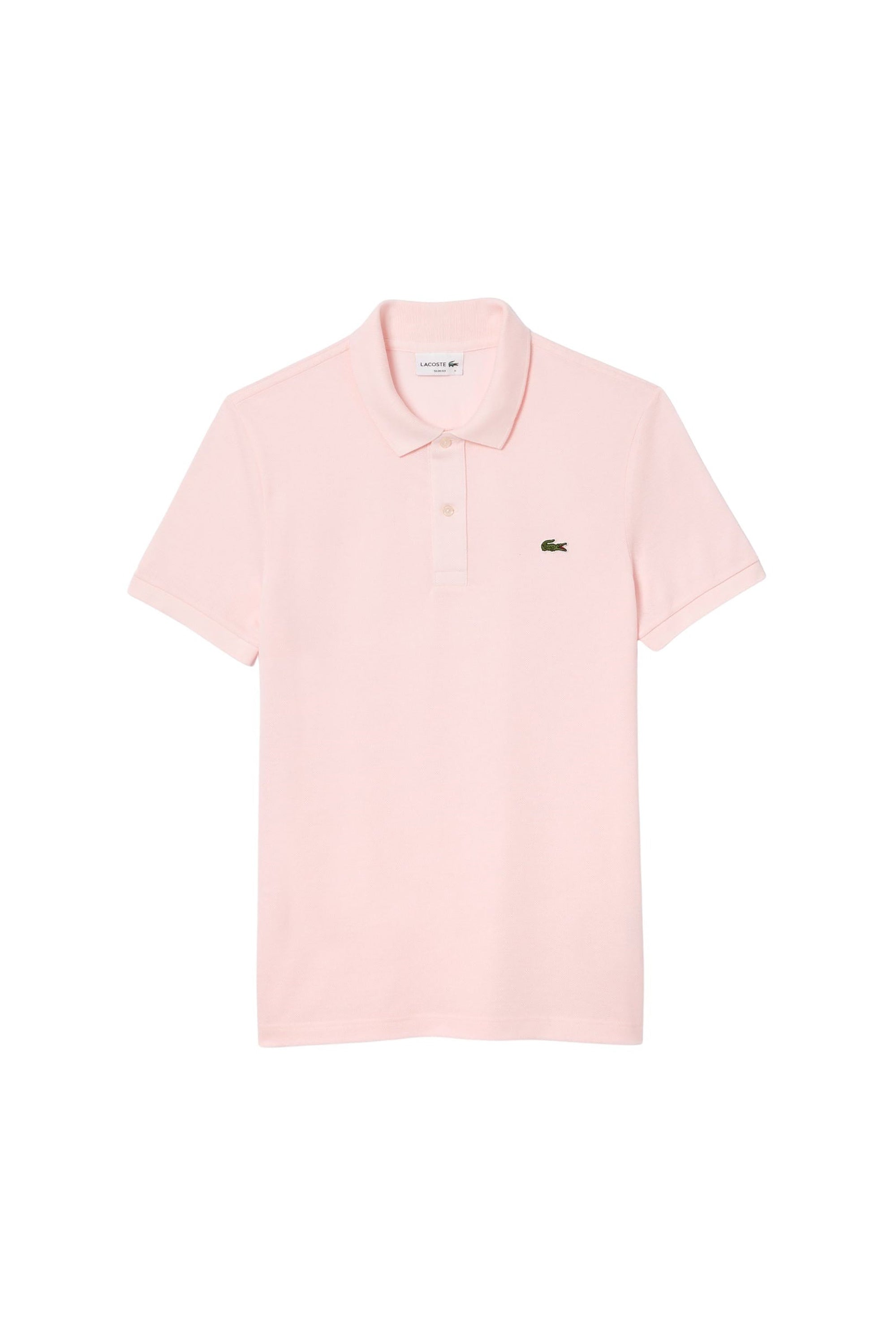 Polo L.12.12 ajusté en petit piqué - Flamant