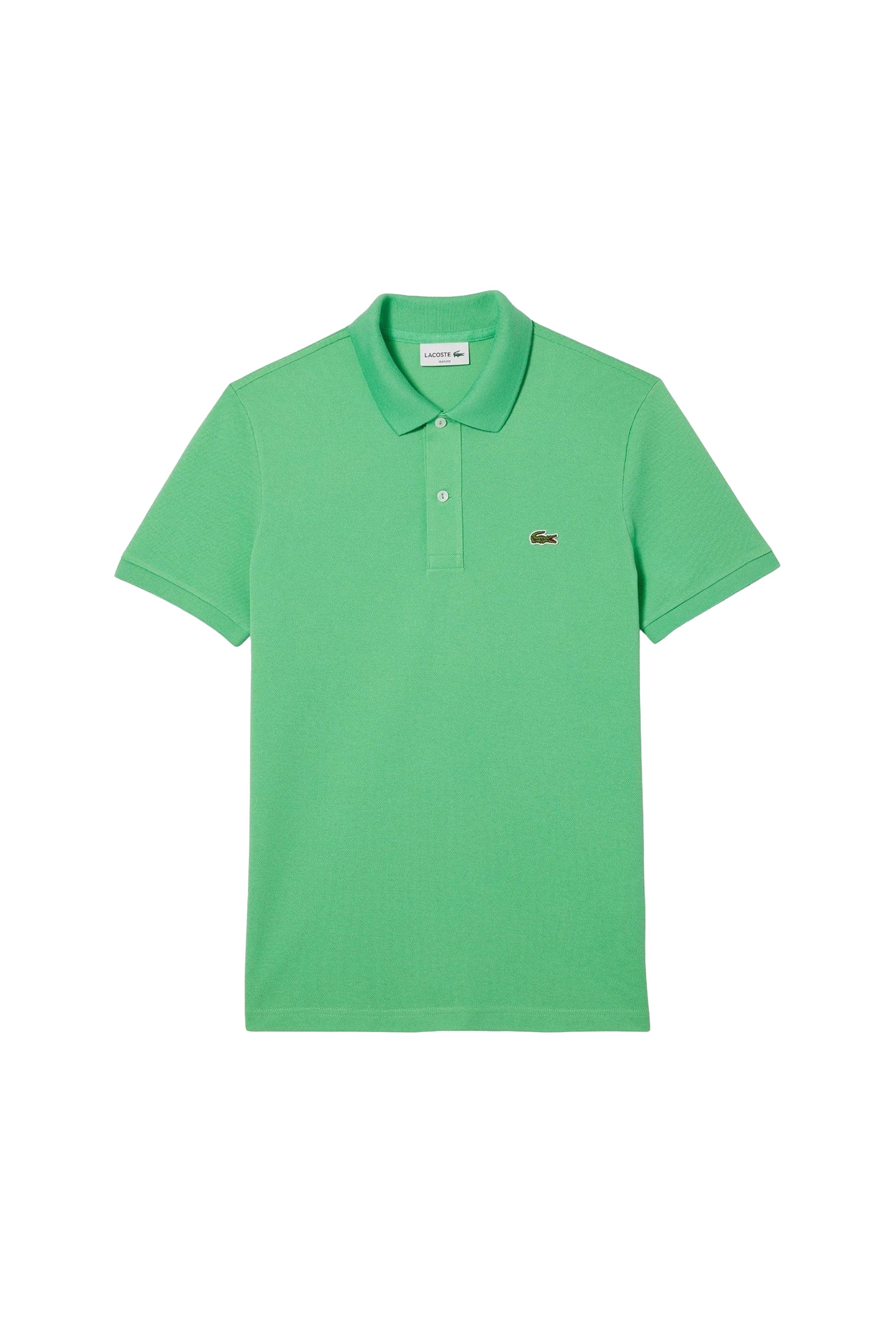 Polo L.12.12 ajusté en petit piqué - Peppermint