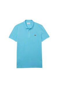 Polo L.12.12 ajusté en petit piqué - Azur