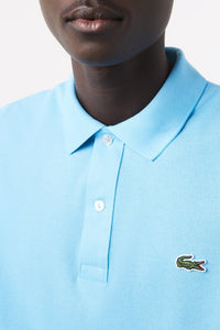 Polo L.12.12 ajusté en petit piqué - Azur
