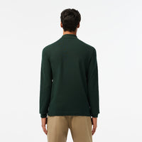 L.12.12 long-sleeved piqué polo shirt - Vert