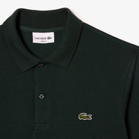 L.12.12 long-sleeved piqué polo shirt - Vert