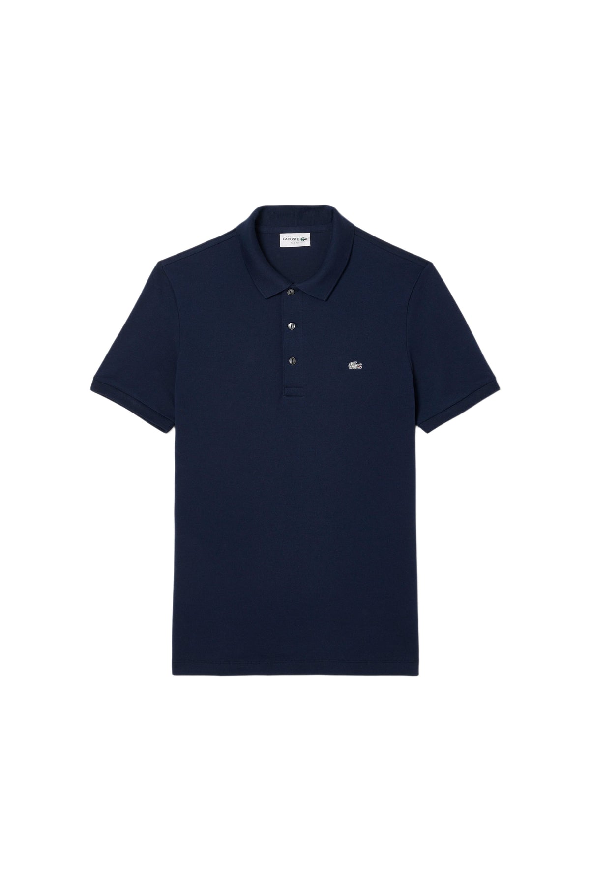 Polo en mini piqué stretch - Marine