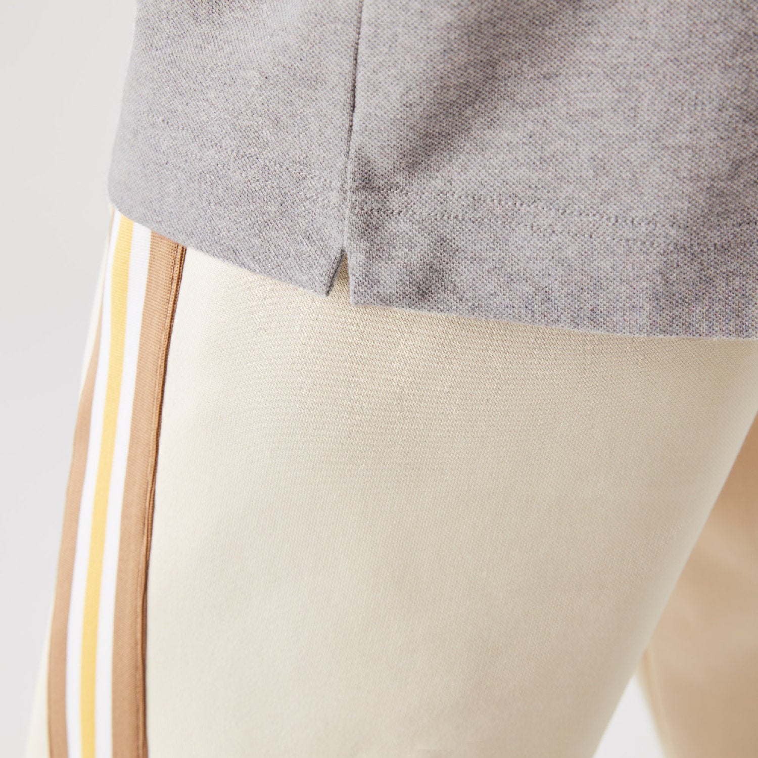 Polo avec logo à col boutonné - Muraille Chiné