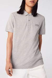Polo avec logo à col boutonné - Muraille Chiné