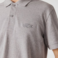 Polo avec logo à col boutonné - Muraille Chiné