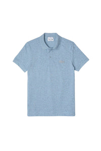 Polo shirt with button-down collar logo - Paysage Chiné